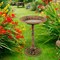 Nature Spring Antique Bird Bath, Weather Resistant Resin with Vintage Scroll Design, for Outdoor Decor (Bronze) 157674CUK - alternate 3